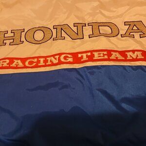 Vintage 80's Reversible HONDA RACING TEAM. Unisex large, bomber style jacket
